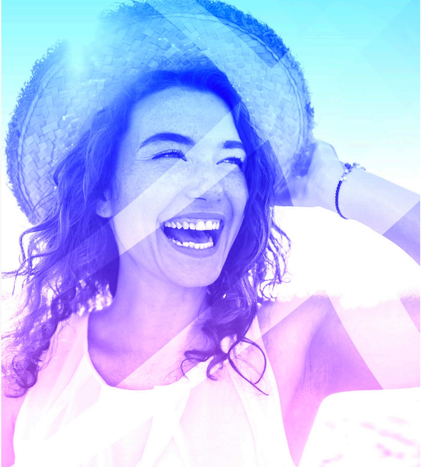 Donna sorridente — Hydrox Studio, Salute & Benessere